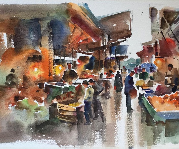 Gallery of Watercolor Painting "Mahmoud Samandarian"