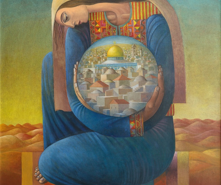 Gallery of Painting by Sliman Mansour - Palestine