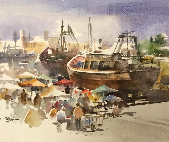 Gallery of Watercolor Painting "Mahmoud Samandarian"