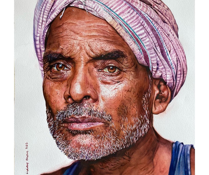 Gallery of Watercolor painting by Uday Bhan-India