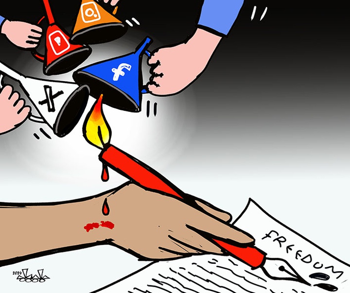 First Selection of the International Cartoon Contest “Terror Online”