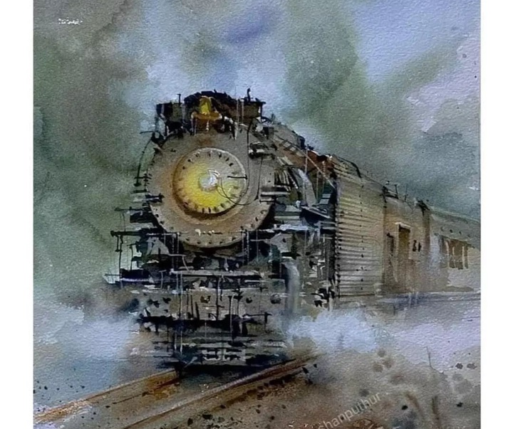 Gallery of Watercolor painting by Prakashan Puthur-India