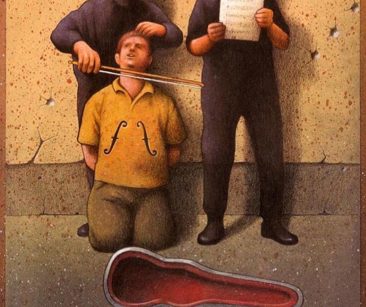 Gallery of Cartoon about War by Pawel Kuczynski-Poland