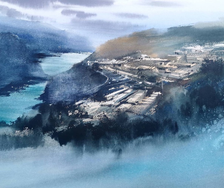 Gallery of Watercolor Painting by Pablo Garcia Avila-Spain