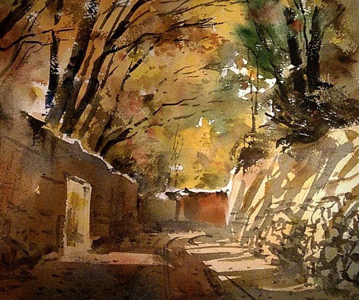 Gallery of Watercolor painting by Mahmood Samandarian- Iran