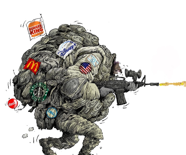 Gallery of Cartoon & Cricature - War & Peace