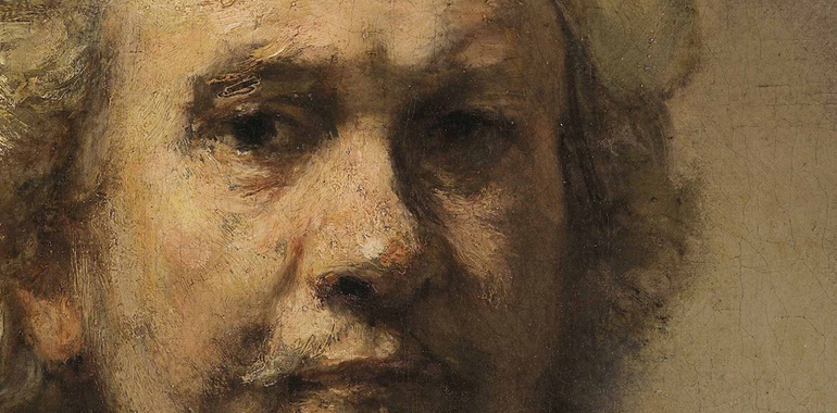 The most famous self-portrait of Rembrandt, the Dutch Golden Age artist