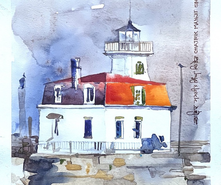 Gallery of Watercolor painting by Manjit Singh Chatrik-India