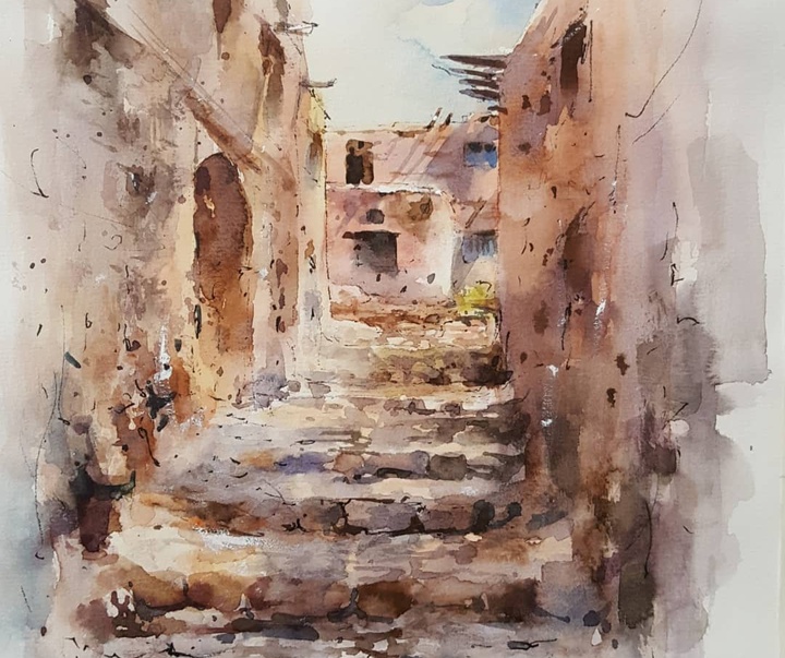 Gallery of Watercolor painting by Alireza Tabatabaee