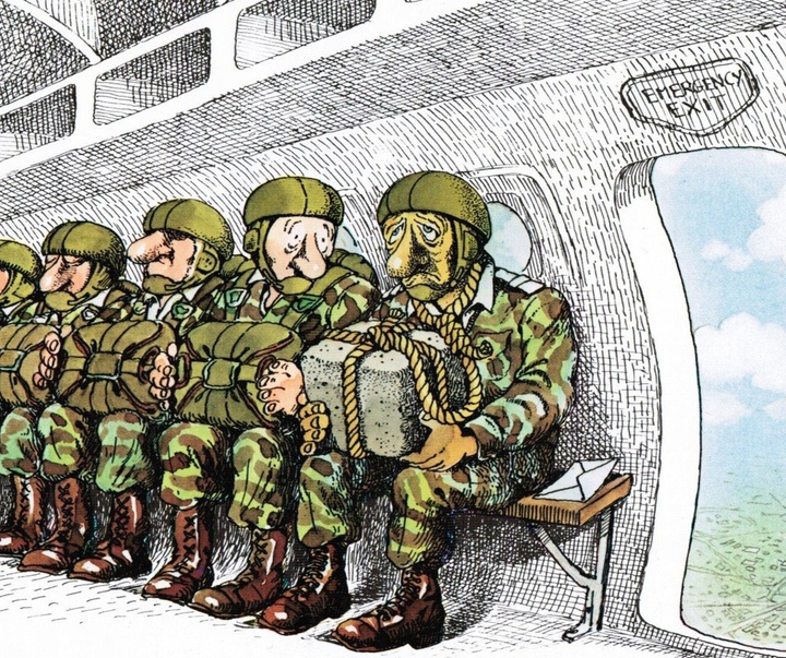 Gallery of Cartoon & Cricature - War & Peace