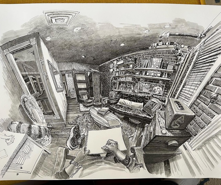 Gallery of Drawing by Paul Heaston- American