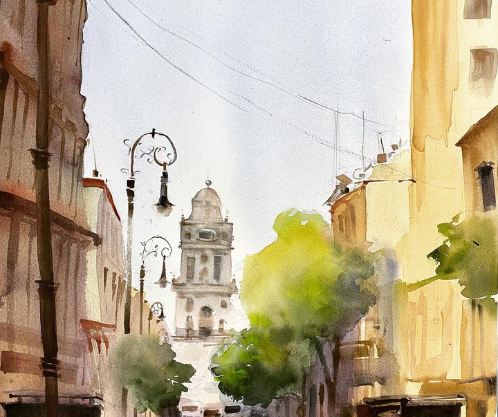 Gallery of Watercolor painting by Tere Lojero-Mexico