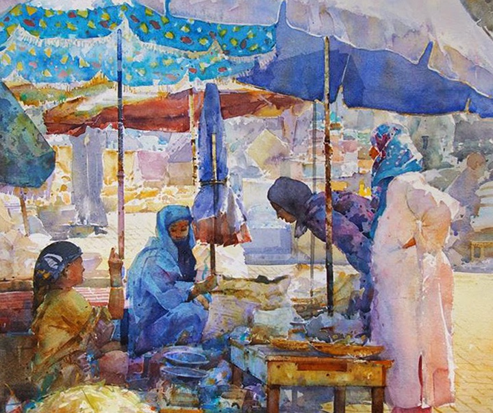 Gallery of Watercolor Painting by Geoffrey Wynne-UK