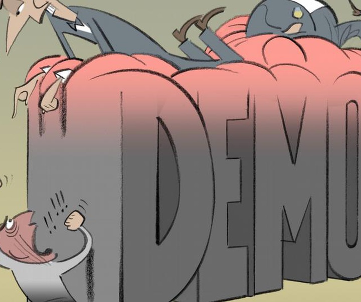 Gallery of Political Cartoon by Marquard Otzen - Denmark