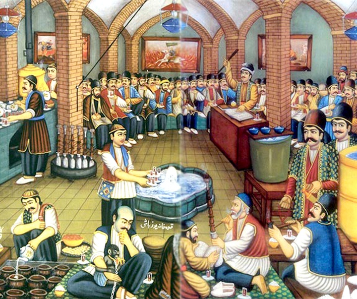 Gallery of Painting - Ghahveh Khaneh (Coffee House) Painting