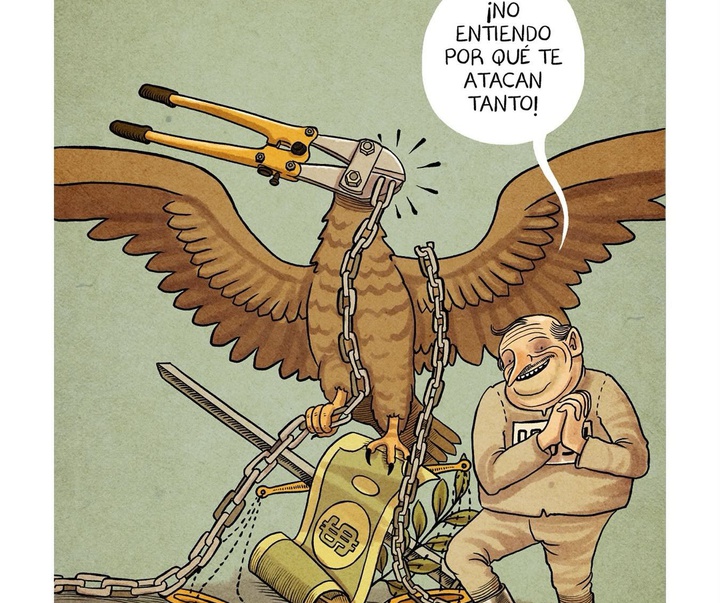 Gallery of political Cartoon by Monero Chelo-Mexico