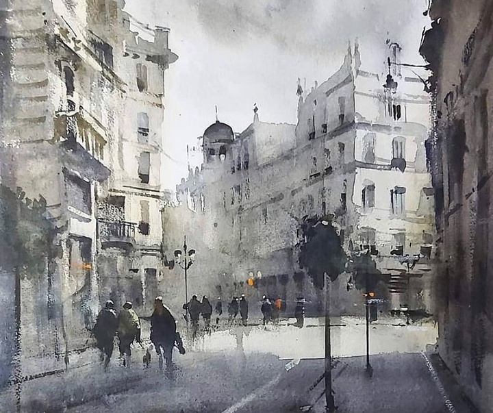 Gallery of Watercolor by Adrian Marmolejo Clarhed-Spain