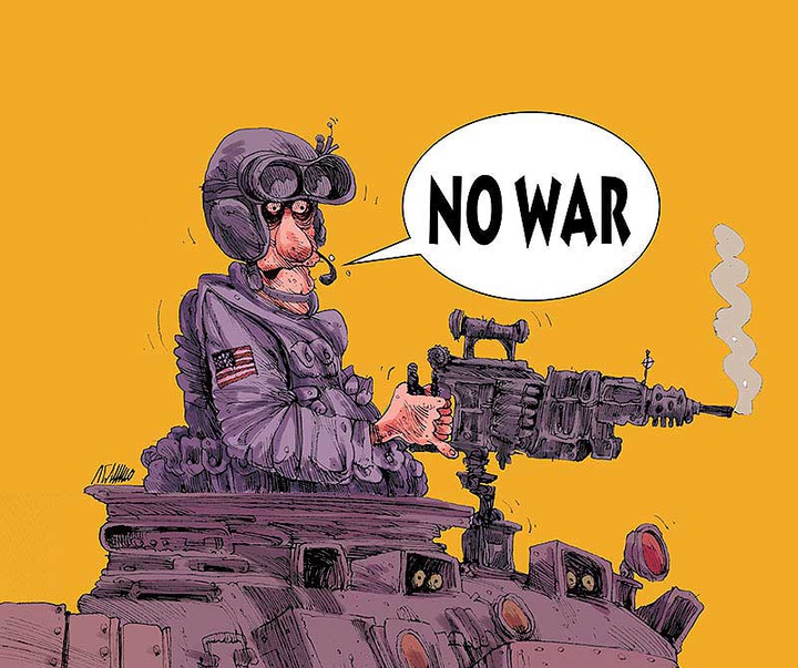 Gallery of Cartoon & Cricature - War & Peace