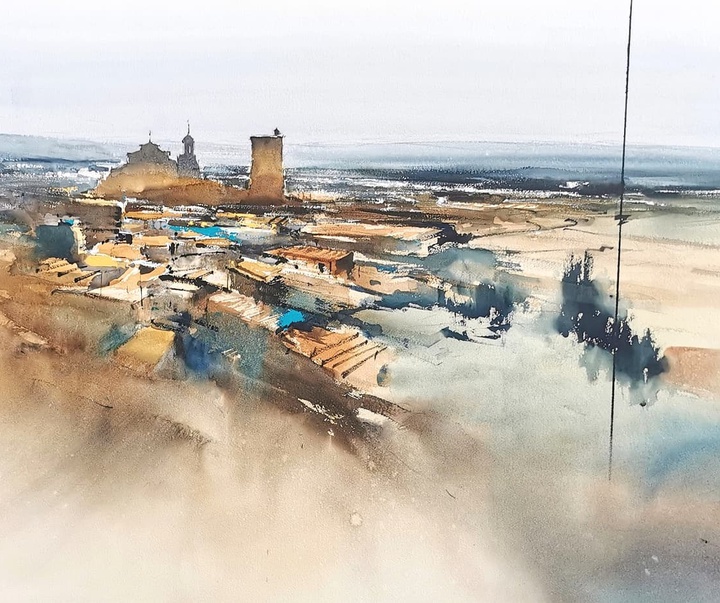 Gallery of Watercolor Painting by Pablo Garcia Avila-Spain