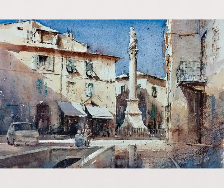 Gallery of Watercolor painting by Michał Jasiewicz-Poland