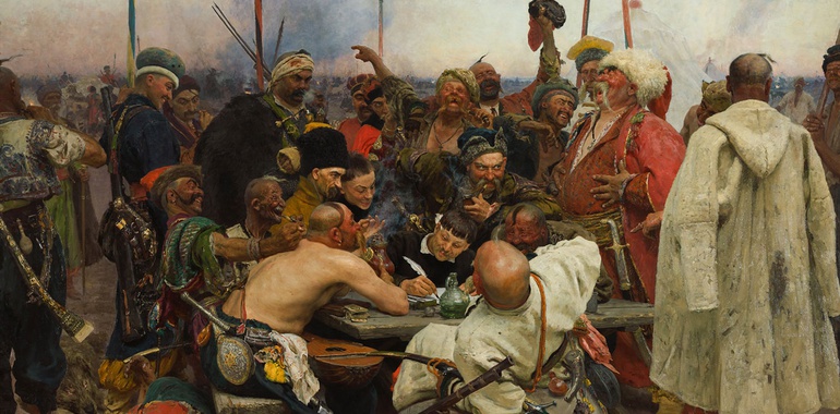 "The Zaporogue Cossacks" by Ilya Repin