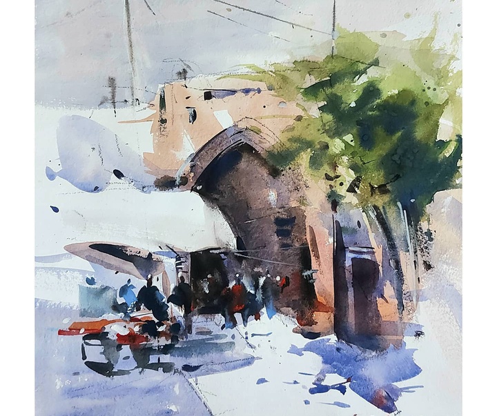 Gallery of Watercolor painting by Ali Golbaz-Iran