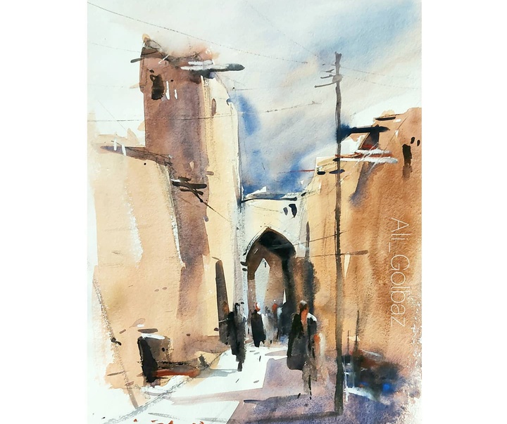 Gallery of Watercolor painting by Ali Golbaz-Iran