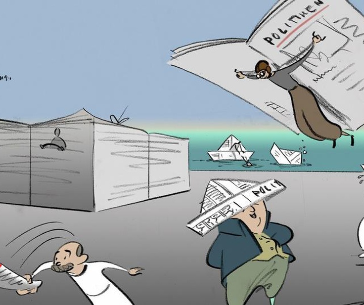 Gallery of Political Cartoon by Marquard Otzen - Denmark