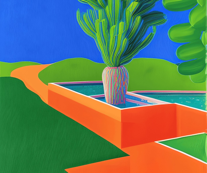 Gallery of painting by David Hockney - England