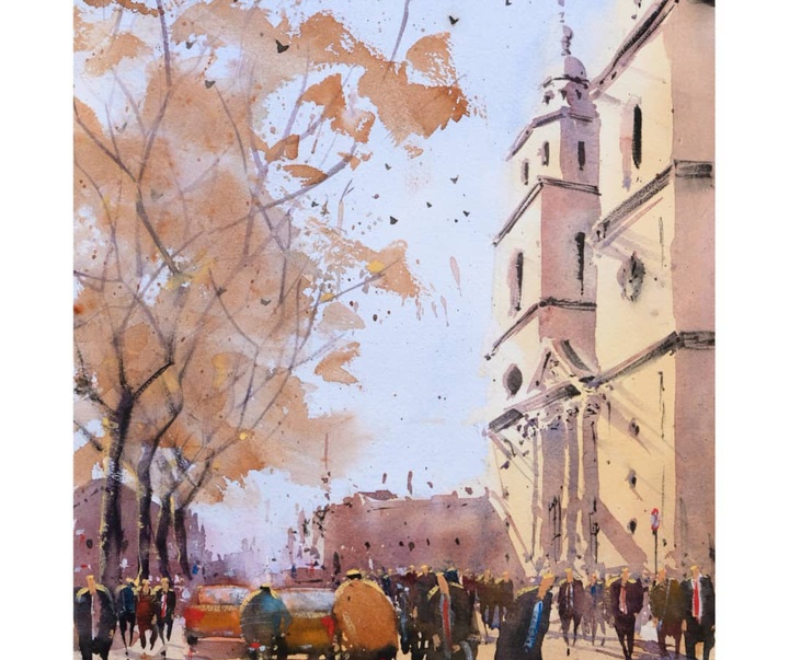 Gallery of Watercolor painting by Daniel Martínez- Uruguay