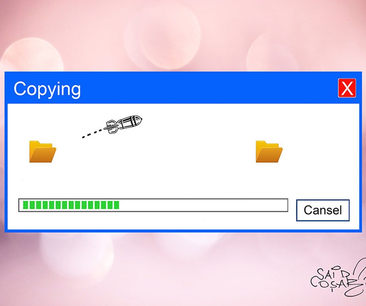 First Selection of the International Cartoon Contest “Terror Online”