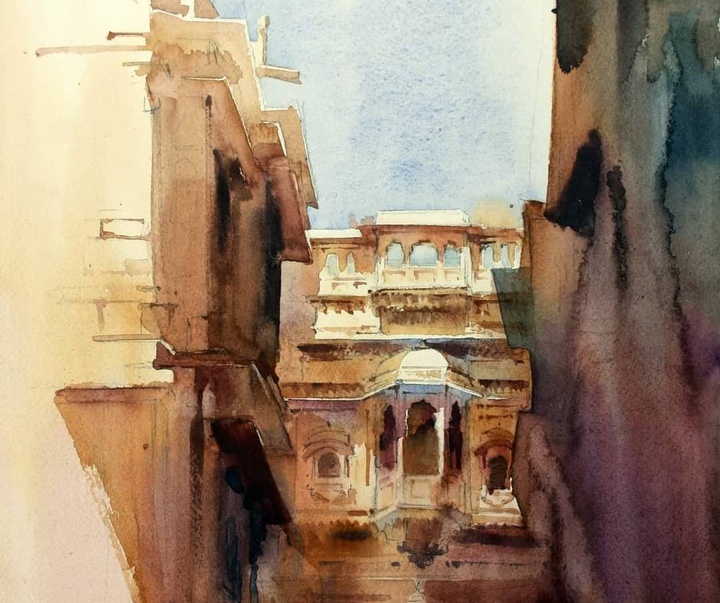 Gallery of Watercolors by Vikrant Shitole-India