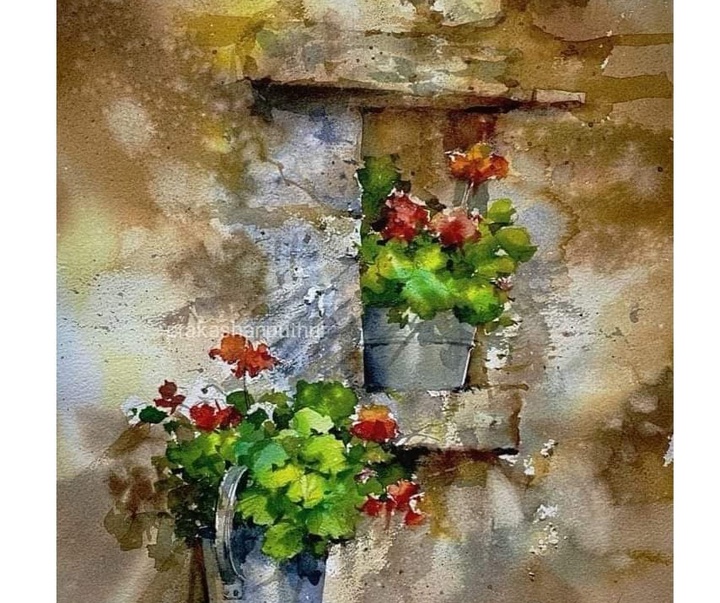 Gallery of Watercolor painting by Prakashan Puthur-India