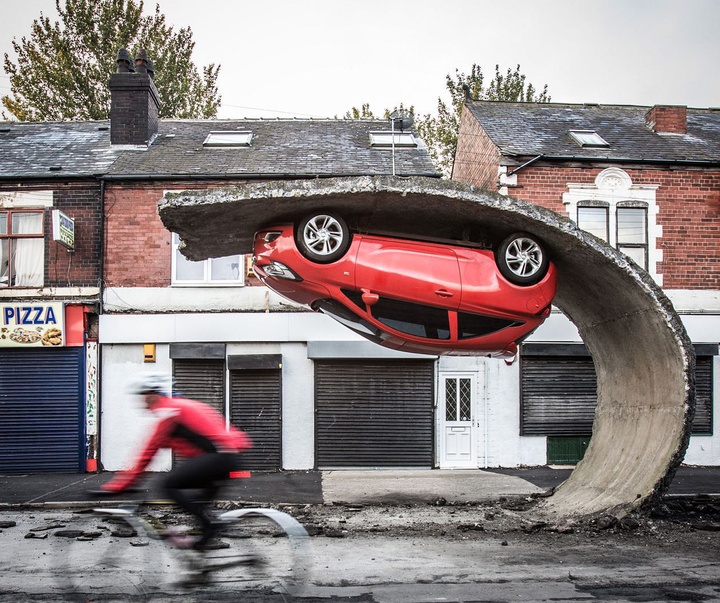 Gallery of Modern Art & Sculpture by Alex Chinneck-UK