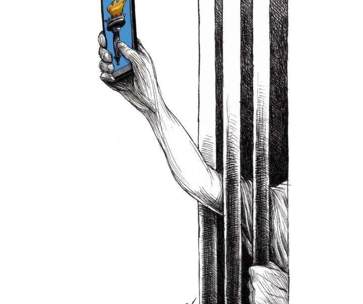 Gallery of cartoon by Angel Boligán from cuba