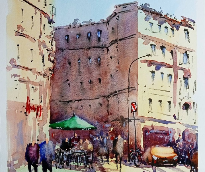 Gallery of Watercolor painting by Daniel Martínez- Uruguay