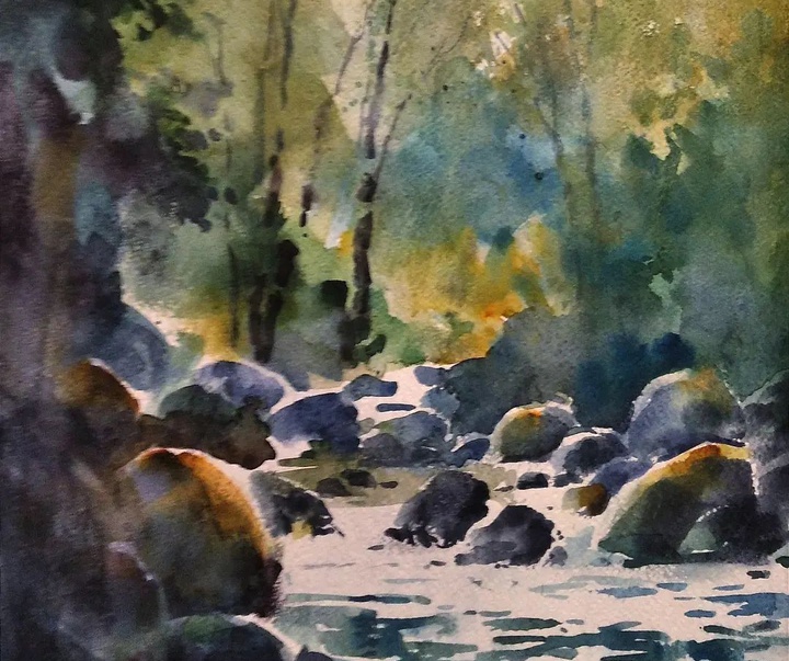 Gallery of Watercolor painting by Mahmood Samandarian- Iran