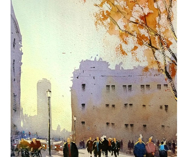 Gallery of Watercolor painting by Daniel Martínez- Uruguay