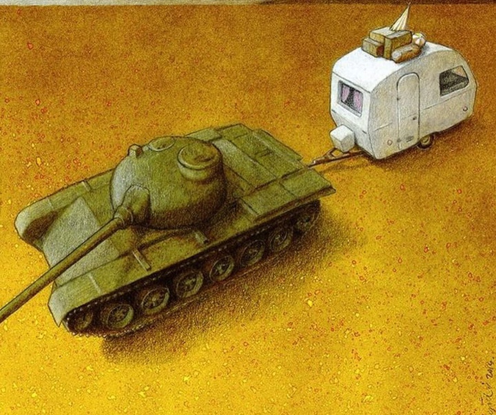 Gallery of Cartoon about War by Pawel Kuczynski-Poland