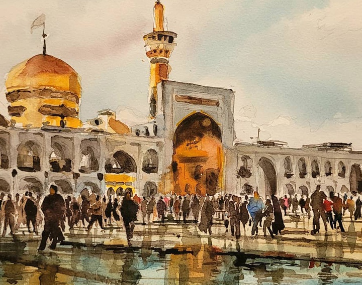 Gallery of Watercolor painting by Akbar Akbari- Iran