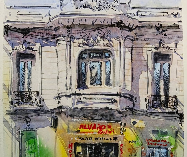 Gallery of Watercolor painting by Daniel Martínez- Uruguay