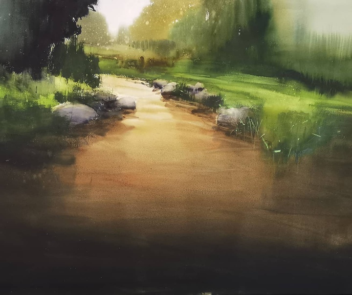 Gallery of Watercolor Painting by Pablo Garcia Avila-Spain