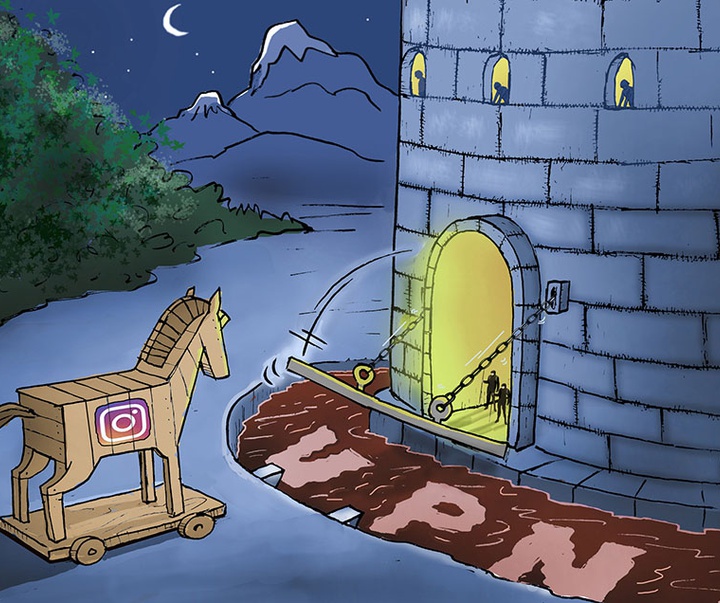 First Selection of the International Cartoon Contest “Terror Online”