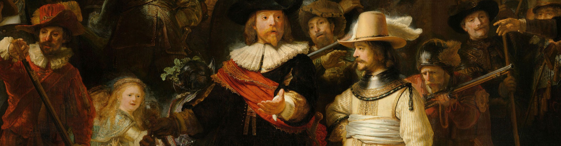 Gallery of The Night Watch details by Rembrandt