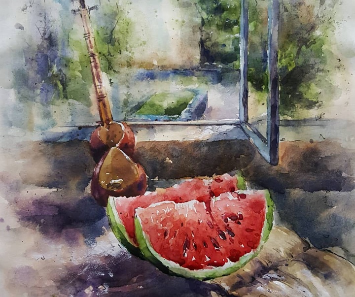 Gallery of Watercolor painting by Alireza Tabatabaee