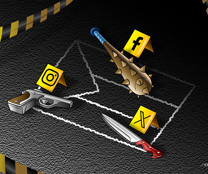 First Selection of the International Cartoon Contest “Terror Online”