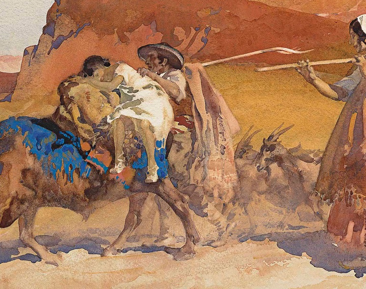 Gallery of Painting by Henry Herbert La Thangue-UK