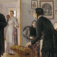 The unexpected Return of a man by Ilya Repin