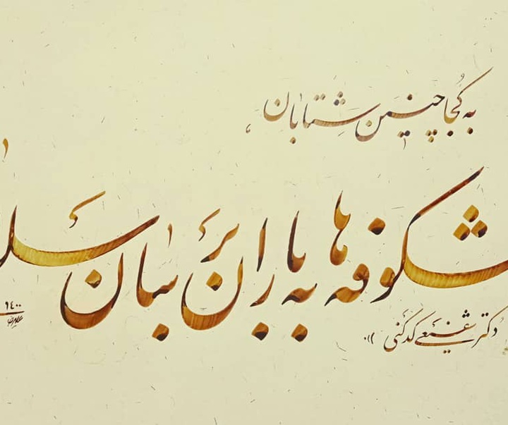 Gallery of Calligraphy by alireza irani - Iran