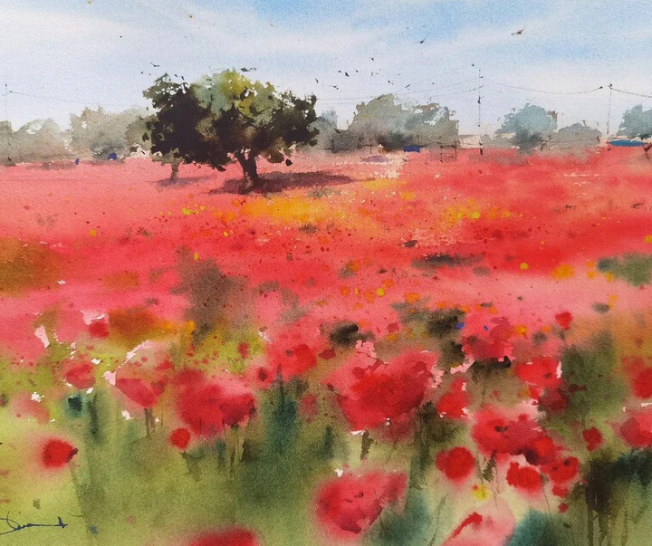 Gallery of Watercolor painting by Blanca Alvarez- Spain